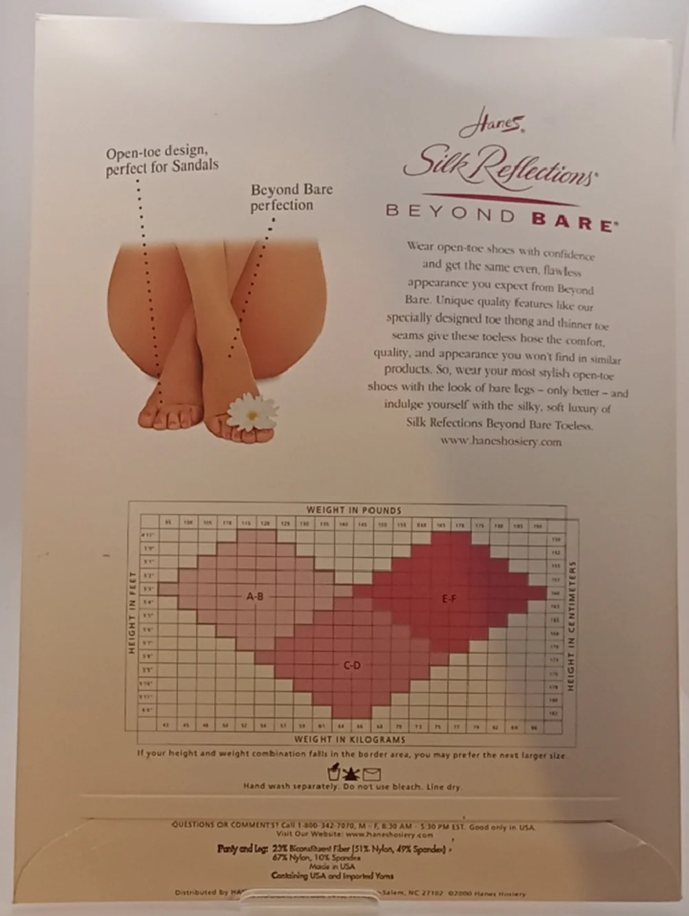 Bundle 3 for $15 Vintage Hanes Silk Reflections Pantyhose OAO85's Sz EF NOS!